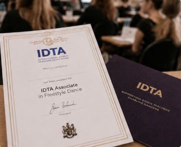 An IDTA Associate in Freestyle Dance certificate